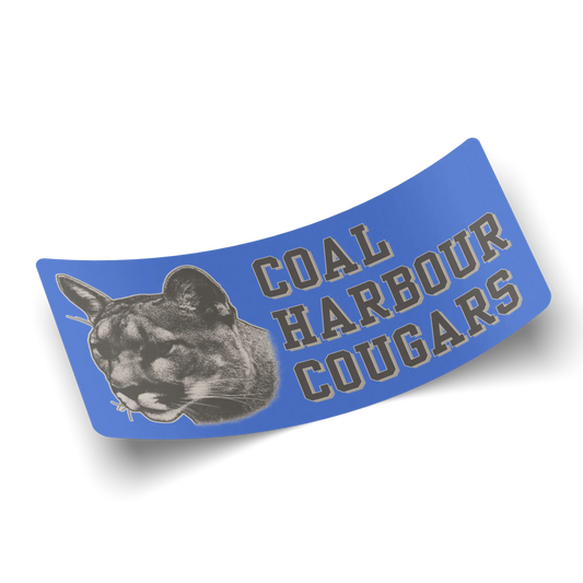 Coal Harbour Cougars Rectangular Sticker (3 Pack)