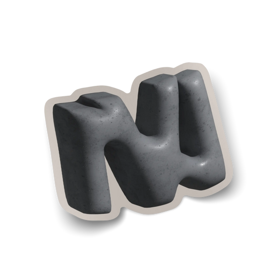 North Vancouver NV Logo Creek Rock Sticker (3 Pack)